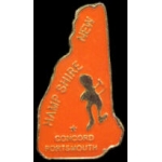 NEW HAMPSHIRE PIN NH STATE SHAPE PINS